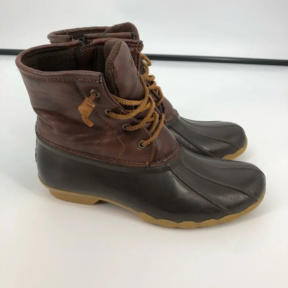 ‎SPERRY Saltwater Duck Boots Dark Brown